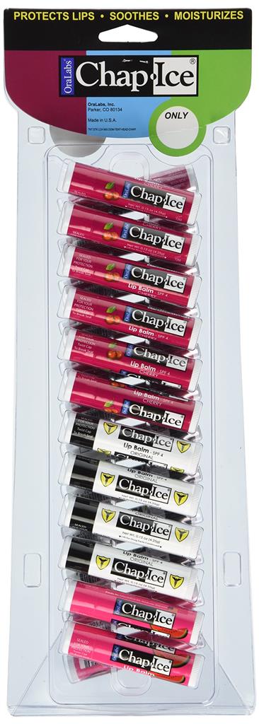 CHAP-LIP CARD 24ct ASSORTED