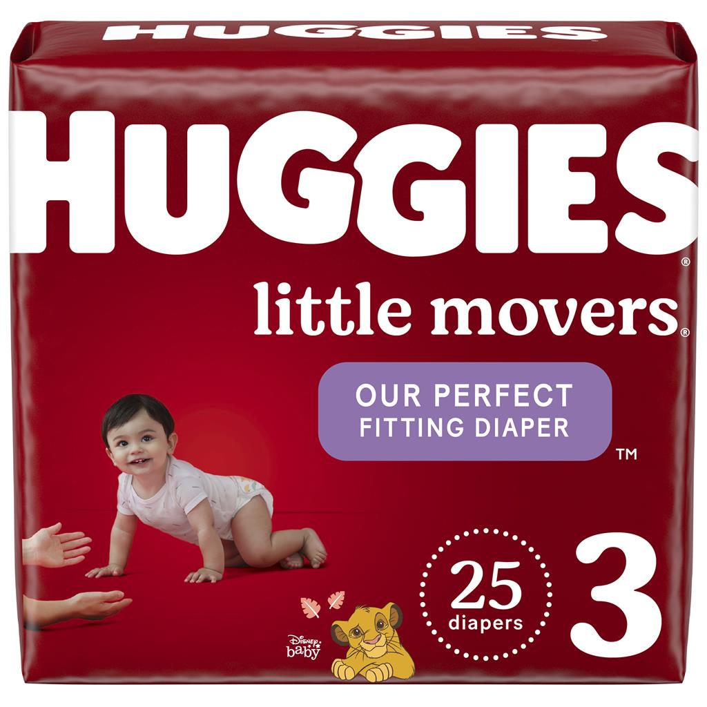 HUGGIES JUMBO #3 LITTLE MOVERS 4/25's