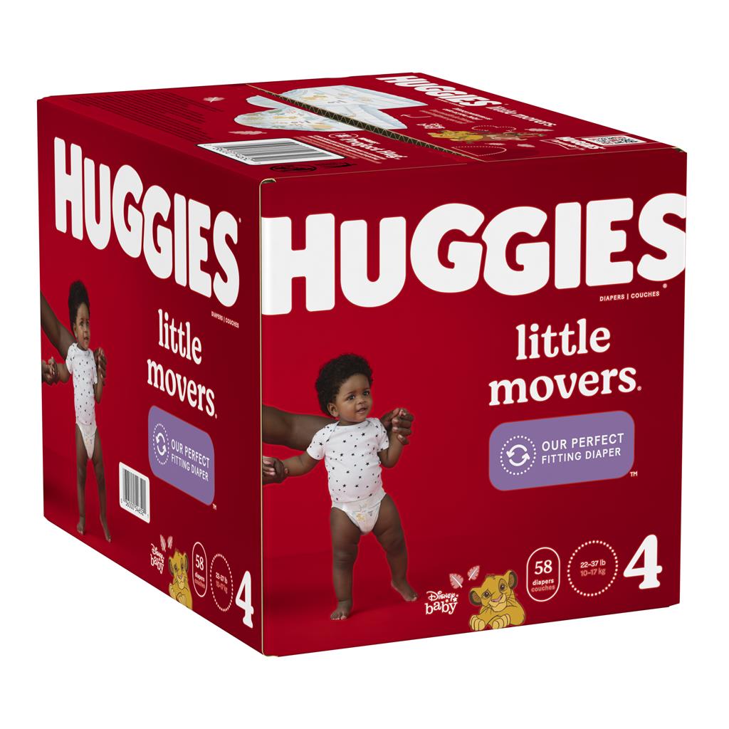 HUGGIES LITTLE MOVERS #4 GIGA 1/58's