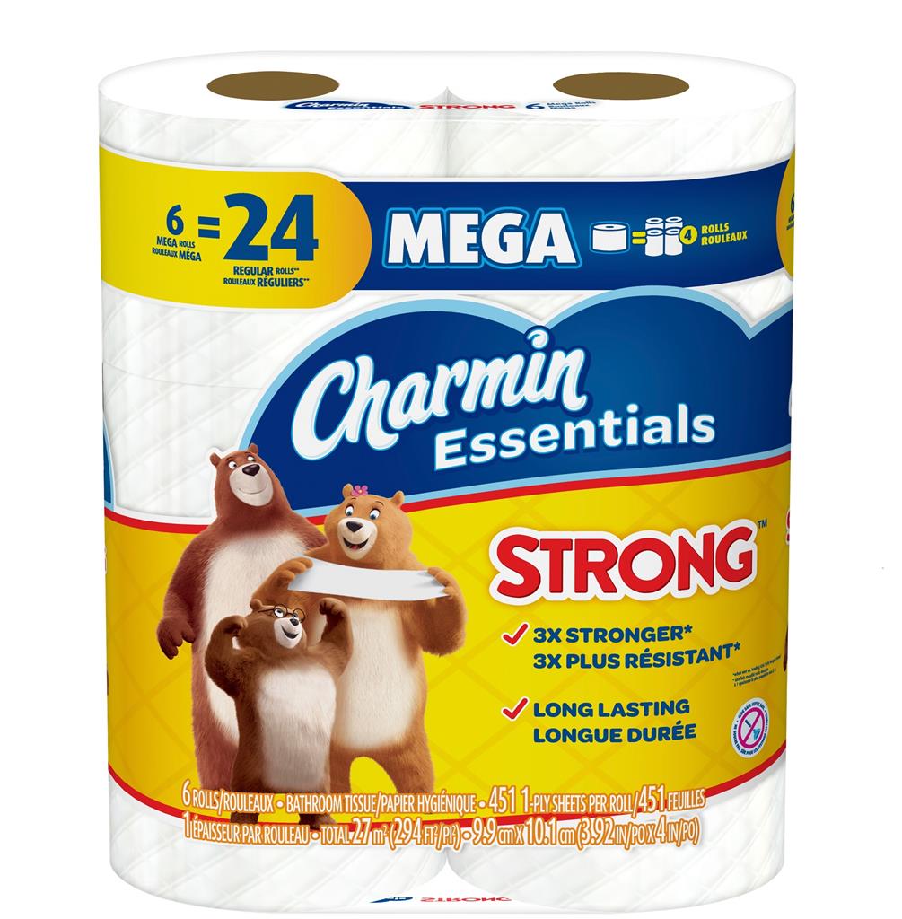 CHARMIN ESSENTIAL STRONG MEGA 3/6's 451ct