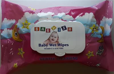 BABY WIPES GENERIC PINK 24/80's