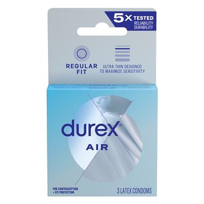 CONDONES DUREX AIR ORIG 6/3's