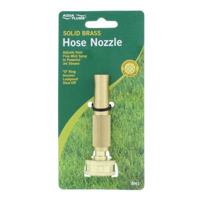 HOSE NOZZLE 4" SOLID BRASS TWIST (BN1)