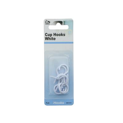 CUP HOOKS WHITE 7/8" 5/8PK (MH1010)