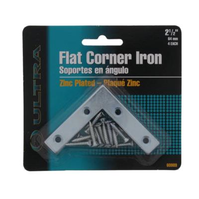 FLAT CORNER IRON 2-1/2" 4PK (60989)