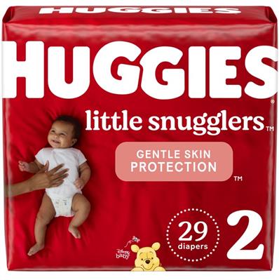 HUGGIES JUMBO #2 LITTLE SNUGGLER 4/29's