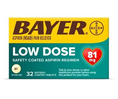 BAYER LOW DOSE 81mg 32's