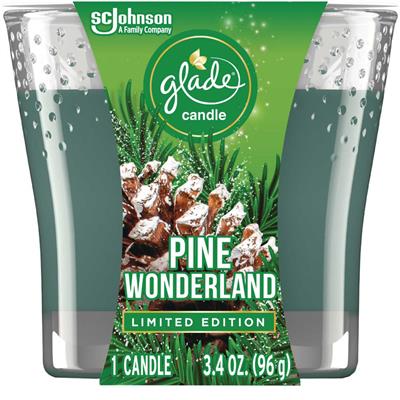 GLADE CANDLE PINE WONDERLAND 6/3.4oz