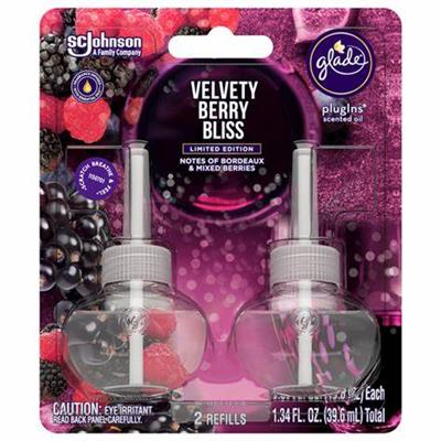 GLADE PLUG-INS REFILL BERRY BLISS 6/2pk