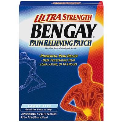 BENGAY ULTRA PATCH B/H LARGE 4's
