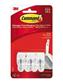 3M COMMAND SMALL WIRE HOOKS WHITE 3ct